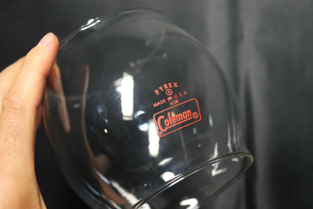 コールマン 200A 用グローブ Coleman Clear Globe for 200A lantern RED LETTER (USED)